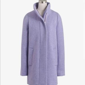 J. Crew Factory Cocoon Hyacinth Lilac Coat: Size 6